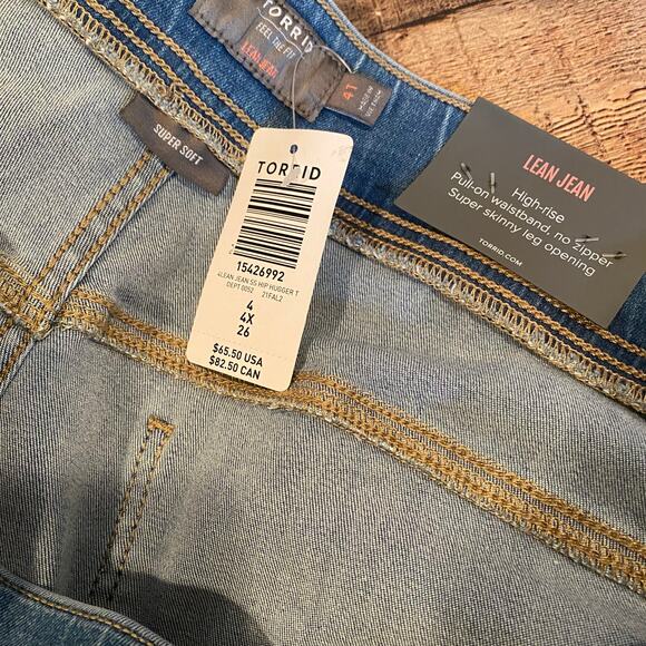 Torrid Lean Jean Super Soft Hip Hugger Jeans Size 4 - Picture 6 of 8